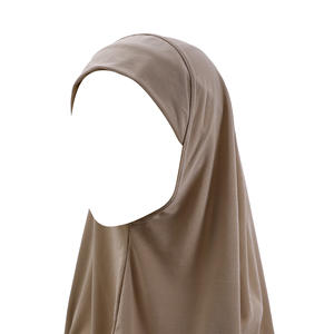 Hiyab de Oración Musulmán Instantáneo de Color Sólido, Hiyab Largo Étnico Islámico de Talla Grande al por Mayor - Product Image 5