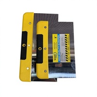Spatule de plâtrage industrielle haute brillance avec manche ergonomique jaune, lame durable en acier inoxydable, fonction de coupe polyvalente pour