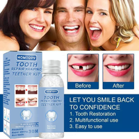 Anneau de dentition solide en plastique transfrontalier Matériau de supplément interdentaire Vampire Adhésif pour prothèses dentaires Bandes de blanchiment des dents chaudes