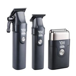 Kit de toilettage pour hommes 3 en 1, rasoir électrique sans fil professionnel, tondeuse à cheveux pour hommes avec écran numérique - Product Image 1