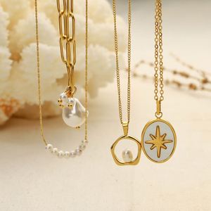 Wholesale Pearl Necklace <b>Cross</b> Border Multi Reliable Personalized Design Support White Gold Plated Look Color Retention Time - Product Image 3