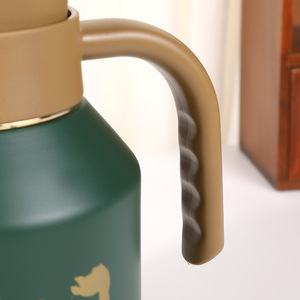 316 Stainless Steel <b>Thermos</b> Teapot 1800Ml Vacuum Insulated With Handle For Travel Green - Product Image 3