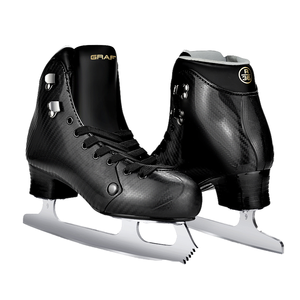 Patins <span class=keywords><strong>à</strong></span> <span class=keywords><strong>glace</strong></span> de location en gros, patins de patinage artistique noirs d'hiver professionnels <span class=keywords><strong>à</strong></span> lames en acier inoxydable, unisexe, Asie uniquement - Product Image 1