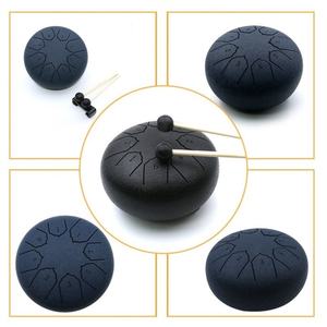 Tambour à langue en acier de haute qualité de 6 pouces à 8 tons, mini instrument de percussion pour débutant, tambour de méditation sans souci - Product Image 5