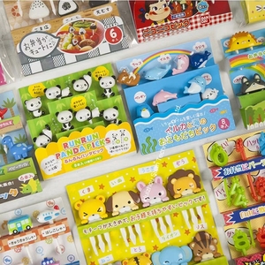 Tek Kullanımlık Plastik Özelleştirilmiş Parti Şık Meyve Çatalı Bento Yiyecek Seçmeleri Mini Hayvan Çay Partisi Kek Çatalı - Product Image 3