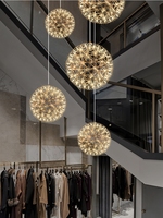 Plafonnier LED suspendu en forme de boule, en acier inoxydable, style Loft, luminaire décoratif d'intérieur