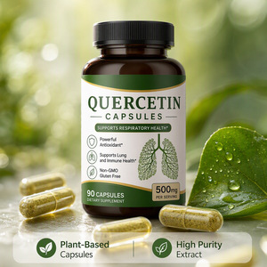 Cápsulas de quercetina personalizadas OEM de marca propia que protegen los pulmones, hidratan y reparan la barrera pulmonar - Product Image 3