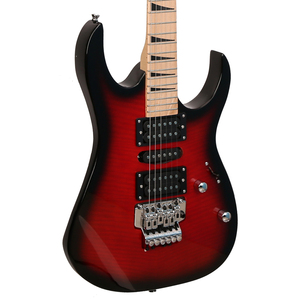 กีตาร์ไฟฟ้าทรง <span class=keywords><strong>Flying</strong></span> <span class=keywords><strong>V</strong></span> ระดับมืออาชีพ 24 เฟรต ไม้ Alder Flame Maple - Product Image 4