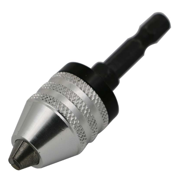 Electric Grinding Accessories Three Jaw Conversion Chuck with 0.3-6.5mm Hexagonal Handle and Rear Push Chuck Abrasive Tools