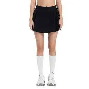 Женская одежда для гольфа, женская повседневная юбка для тенниса, летняя спортивная одежда, юбка для фитнеса и йоги с карманами