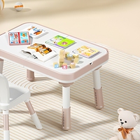 Ensemble table et chaises en plastique pour enfants, combo table et chaise pour enfants, meubles de chambre pour tout-petits