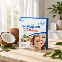 Bandes blanchissantes pour les dents en gel humide 3D à l'huile de coco nourrissante améliorée, ajustement parfait, adhérence élevée, patch blanchissant pour l'hygiène buccale