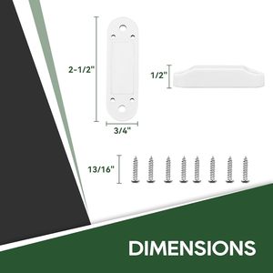 Loquet magnétique pour porte de camping-car et porte de remorque, maintien ouvert, avec fixation par vis (blanc, 4 paires) - Product Image 2