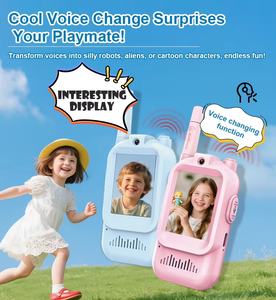 Talkies-walkies vidéo MYJK200 pour enfants, lot de 2, portables, rechargeables, résistants à l'eau, portée de 500 m, 16 canaux, pour l'extérieur - Product Image 6