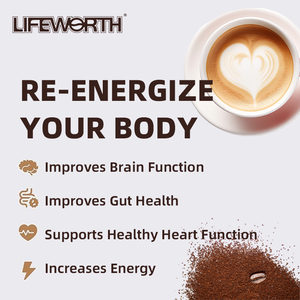 ライフワース ケトジェニックインスタントコーヒーミックス - 高性能エネルギー＆代謝サポート燃料 - Product Image 2
