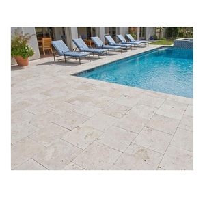 Carreaux de <span class=keywords><strong>travertin</strong></span> naturel 400x400x30 pour extérieur autour de la <span class=keywords><strong>piscine</strong></span> - Product Image 1