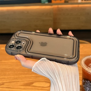 Nhà Máy Bán Buôn trong suốt màu đen và trắng <span class=keywords><strong>TPU</strong></span> độc đáo điện thoại di động Trường hợp đối với iPhone không khí 17 Pro Max 16 15 14 11 XS XR x 8 7 cộng với - Product Image 2