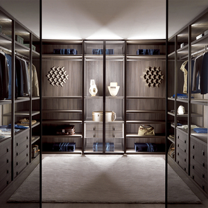 Système complet d'organisation de <span class=keywords><strong>chambre</strong></span> <span class=keywords><strong>à</strong></span> <span class=keywords><strong>coucher</strong></span>, <span class=keywords><strong>dressing</strong></span> et <span class=keywords><strong>armoire</strong></span> sur mesure avec portes coulissantes élégantes, et meuble TV assorti - Product Image 2