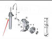 Amortisseur avant 31316791551 Amortisseur de suspension de haute qualité pour BMW F20 F30 F34 F35