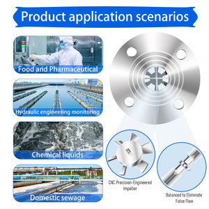 Te koop vloeibare gasturbine flowmeter DC 24V turbine flowmeter stoom flowmeter SS304/SS316 - Product Image 4