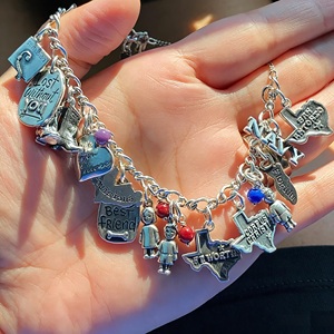 Ciondoli Fai-da-Te a Forma di Bambina in Argento Sterling 925, Pendenti per Bambini Incidibili, Vendita all'Ingrosso Personalizzata - Product Image 4