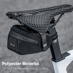 Sacoche de selle compacte WEST BIKING avec feu arrière suspendable, sacoche arrière de vélo compacte, sacoche arrière de vélo tendance pour le cyclisme - Product Image 2