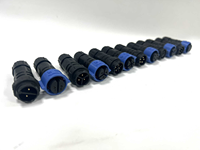 Adaptateur de lampe extérieure étanche IP68 avec verrouillage automatique M16 M20 M25, contact en cuivre droit 2 broches 3 broches pour connexions de câbles d'alimentation