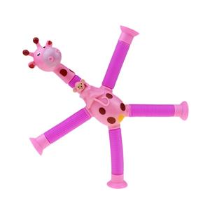 New Arrival 2-in-1 LED Light-Up Giraffe Animal and Tubes Pipes <b>Large</b> Pack Sensory Educational Toys for Kids - Product Image 5