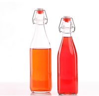 Bouteille en verre de haute qualité de 1000 ml, biberon pour bébé Lh, bouchon à vis, boisson fermentée, Jiangsu, estampillage doré