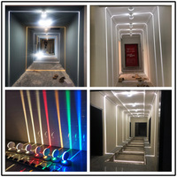 Lampes de fenêtre modernes en gros, éclairage lumineux pour cadre de porte, ligne de lumière LED RGB à 360 degrés, lumière murale IP65, lumière de fenêtre, applique murale