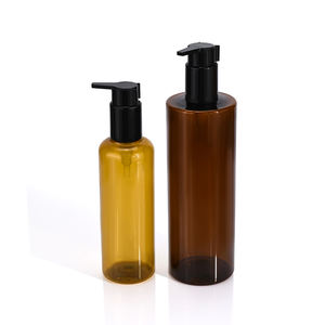 Flacons pompe en plastique PET de luxe pour soins de la peau, vides, pour savon liquide, <span class=keywords><strong>shampoing</strong></span>, lotion, avec bouchon doré, 150 ml, 200 ml, 350 ml, 500 ml - Product Image 2