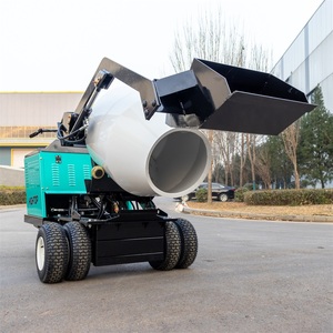รถดัมพ์ขนาดเล็กประสิทธิภาพสูง รุ่น HT-800 EPA พร้อมเครื่องผสมคอนกรีตแบบเคลื่อนที่ได้ ขนาดเล็ก บรรจุคอนกรีตได้เอง ความจุ 380 ลูกบาศก์เมตร/ชั่วโมง - Product Image 3