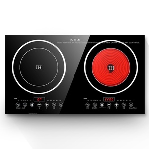 Cocina de Inducción Eléctrica de Acero Inoxidable de Alta Calidad, Comercial, 4 Hornillas, Olla Caliente, Doméstica, con Batería, Control Táctil Manual - Product Image 2