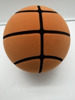 Ballon de basket silencieux personnalisé en mousse PU avec logo, taille 7, mini ballon silencieux pour intérieur, jouet rebondissant pour enfants