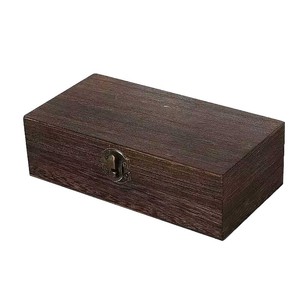 กล่องเก็บของไม้เพาโลเนีย 20x10x6 ซม. ทรงสี่เหลี่ยม ฝาเปิดแบบพลิก กล่องใส่เครื่องประดับ พร้อมสลักลาย แหล่งกำเนิดชานตง - Product Image 5