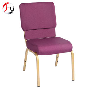 Vente en gros de meubles <span class=keywords><strong>d</strong></span>'église modernes de luxe chaises de théâtre empilables sans accoudoirs violet matériau métallique pour hôtel <span class=keywords><strong>location</strong></span> - Product Image 2