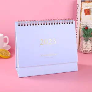 <span class=keywords><strong>Calendario</strong></span> de escritorio de 12 meses, 2022, <span class=keywords><strong>2023</strong></span>, a todo Color, logotipo personalizado impreso - Product Image 6