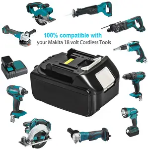 Tool Battery For Makita 18V 3.0ah Compatible With Makita 18V Battery With LED Indicator BL1830 BL1830B Tool Battery