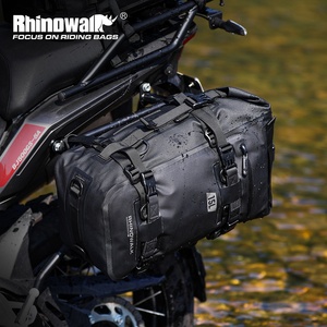 Borsa da Sella Posteriore per Moto Rhinowalk 15L Impermeabile Senza Cuciture Saldate Borsa Laterale Motopack per Avventure in Moto - Product Image 5