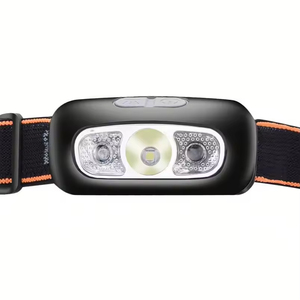 Lampe frontale LED tactique noire portable à induction par ondes, rechargeable par USB, en ABS, pour course nocturne et pêche – Offre spéciale - Product Image 5