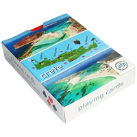 Cartes à jouer promotionnelles personnalisables de haute qualité, en papier avec vernis brillant, pour usage familial