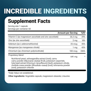 Compléments alimentaires naturels pour le sommeil apaisant et <span class=keywords><strong>l</strong></span>'équilibre du cortisol, 60 capsules, marque privée OEM, pour femmes et hommes - Product Image 2