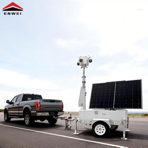 Remorque de surveillance à panneaux solaires mobiles, remorque de sécurité solaire pour les chantiers hors réseau - Product Image 6