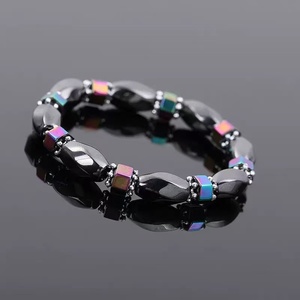 Classique Vague Hématite Énergie Bracelets Hommes Nature Haute Polonais Hématite Magnétique Bracelets pour Femmes Nouvelle Mode Énergie Bijoux - Product Image 2