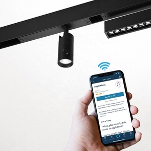 Système de <span class=keywords><strong>rail</strong></span> lumineux magnétique intelligent Tuya Dali sans cadre, dimmable, encastré au <span class=keywords><strong>plafond</strong></span>, 220V, pour spots linéaires magnétiques artistiques, lampe suspendue LED sur <span class=keywords><strong>rail</strong></span> magnétique en H - Product Image 5