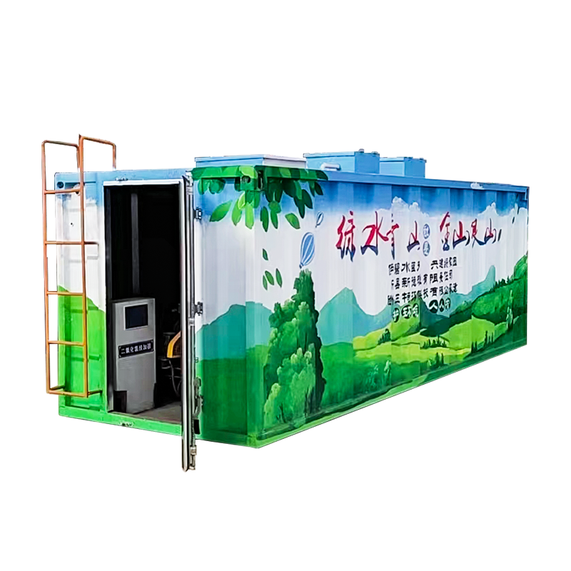 Containerized Domestic MBBR MBR Motor Driven