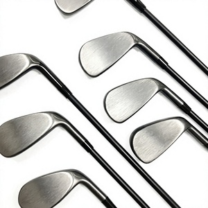 Ensemble de fers de golf forgés pour droitiers, unisexe, avec manche noir et grip en caoutchouc, pour l'entraînement et la compétition - Product Image 4