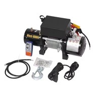 12v/24v 2000-12000lbs Atv Utv Bateau Treuil Électrique Télécommande Sans Fil Offroad Suv Jeep Treuil