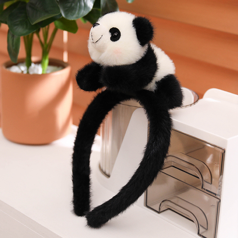 Fascia per capelli panda da 21 cm-006 kg