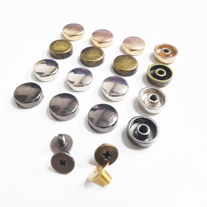 Hebillas redondas de aleación para accesorios de bolsos, tornillos Phillips de alta calidad - Product Image 1